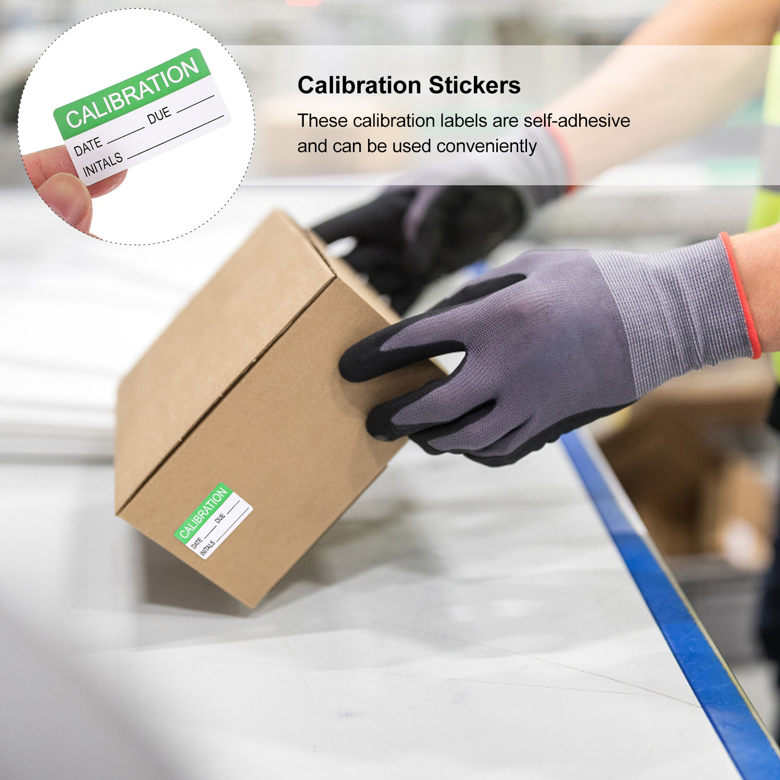 Sticker Label Roll - Rollo de 300 Etiquetas de Calibración