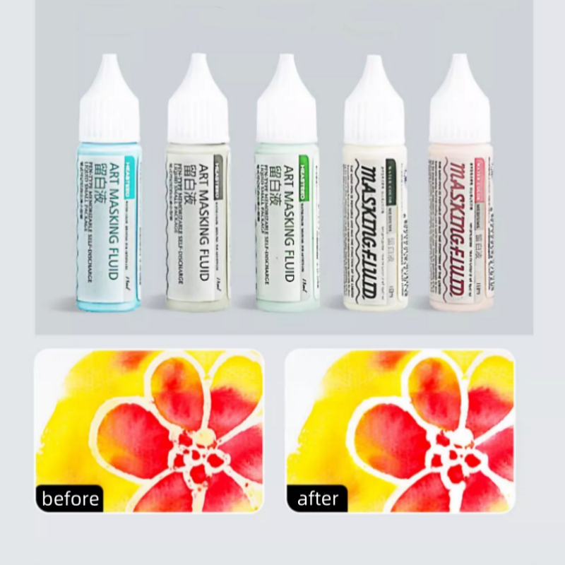 Correction Fluid White - Líquido de enmascaramiento artístico multifuncional, 18ml/75ml,
