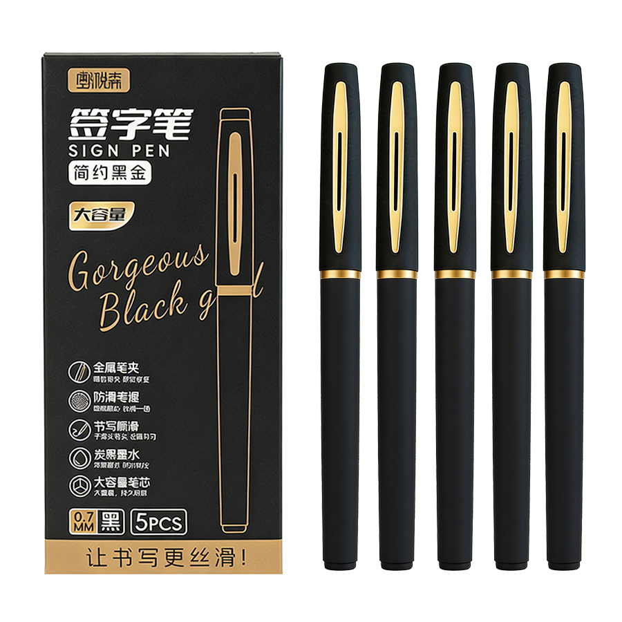 Office Stationery Supply Business - Paquete de 5 unidades de bolígrafo