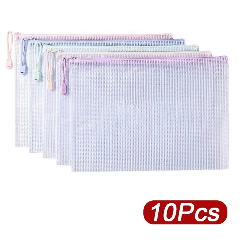 Office Stationery And Supply - Bolsa de malla con cremallera A4/A5,