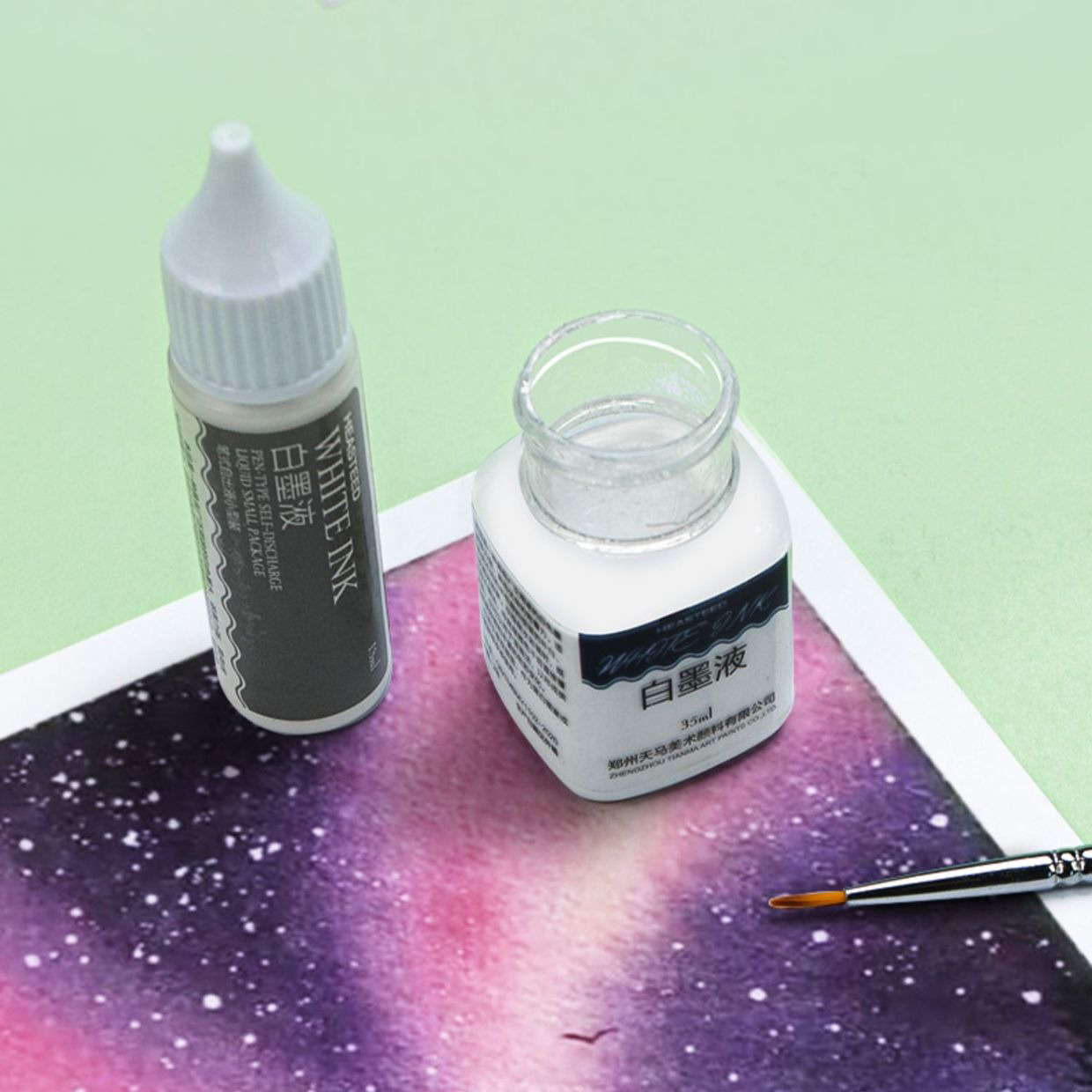 Correction Fluid White - Tinta blanca de 18ml/35ml para pincel