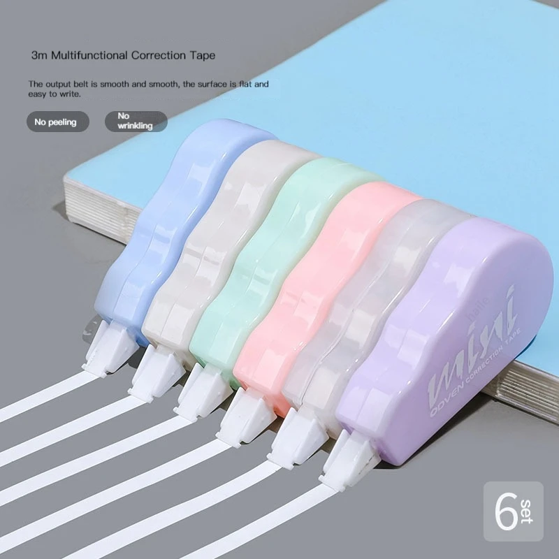 Correction Tape Roller - 6 unids/pack cintas correctoras regalo promocional