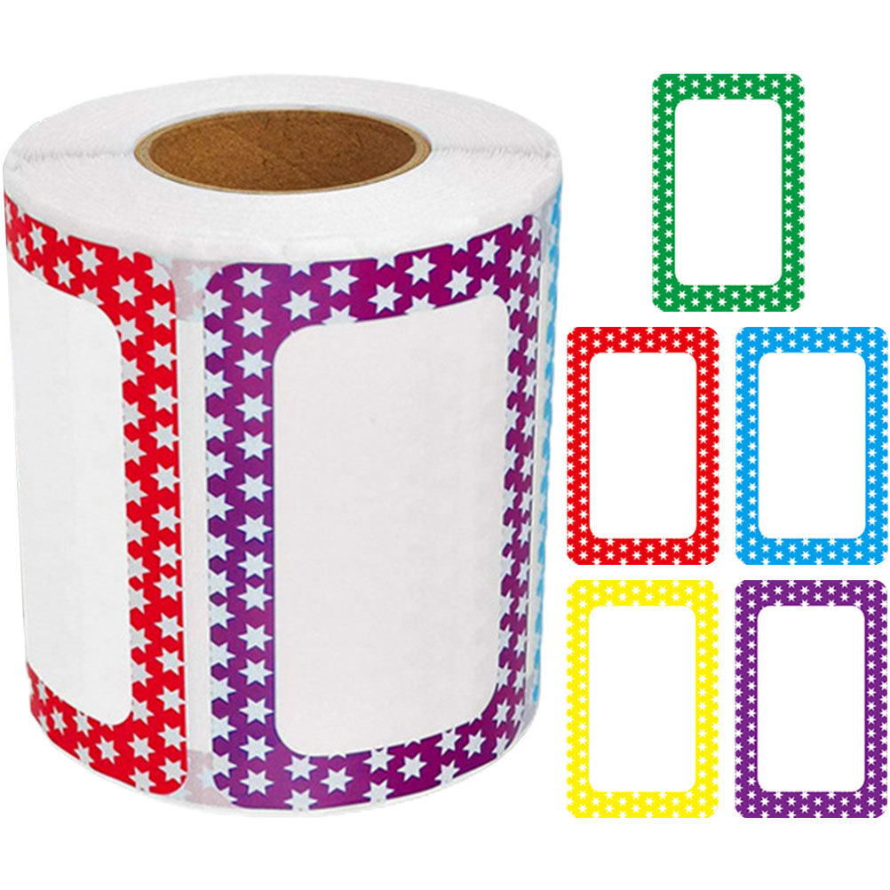 Sticker Label Roll - Etiquetas Adhesivas de Clasificación en Blanco,