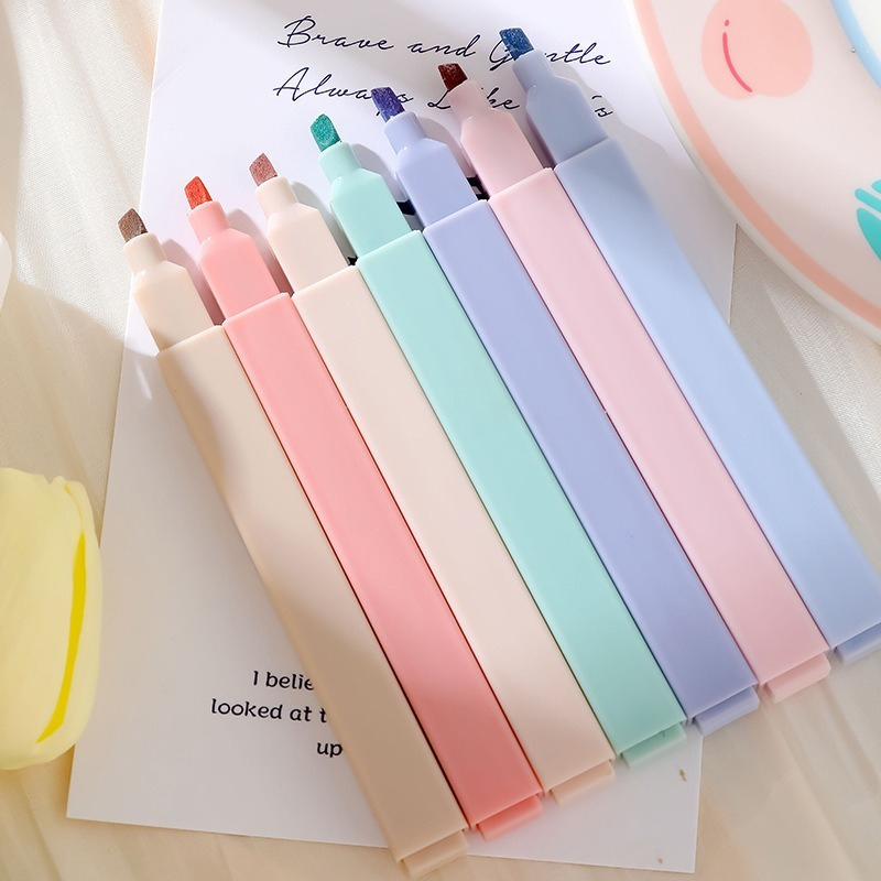 Highlighter Set Pastel - 6 unids/set resaltador de Color Pastel