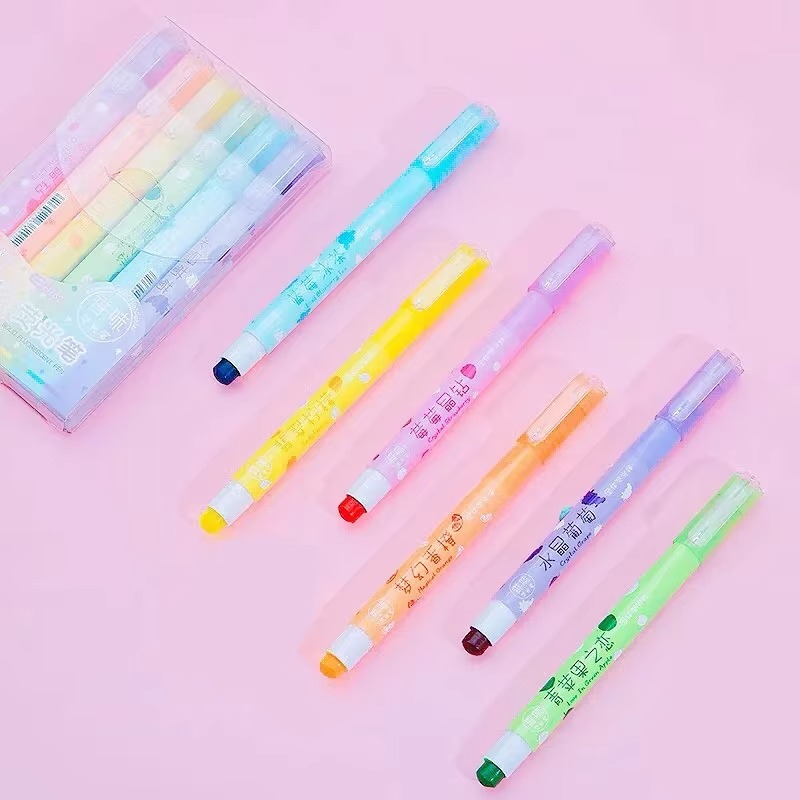 Highlighter Set Pastel - 6 colores/juego de resaltadores de Gel