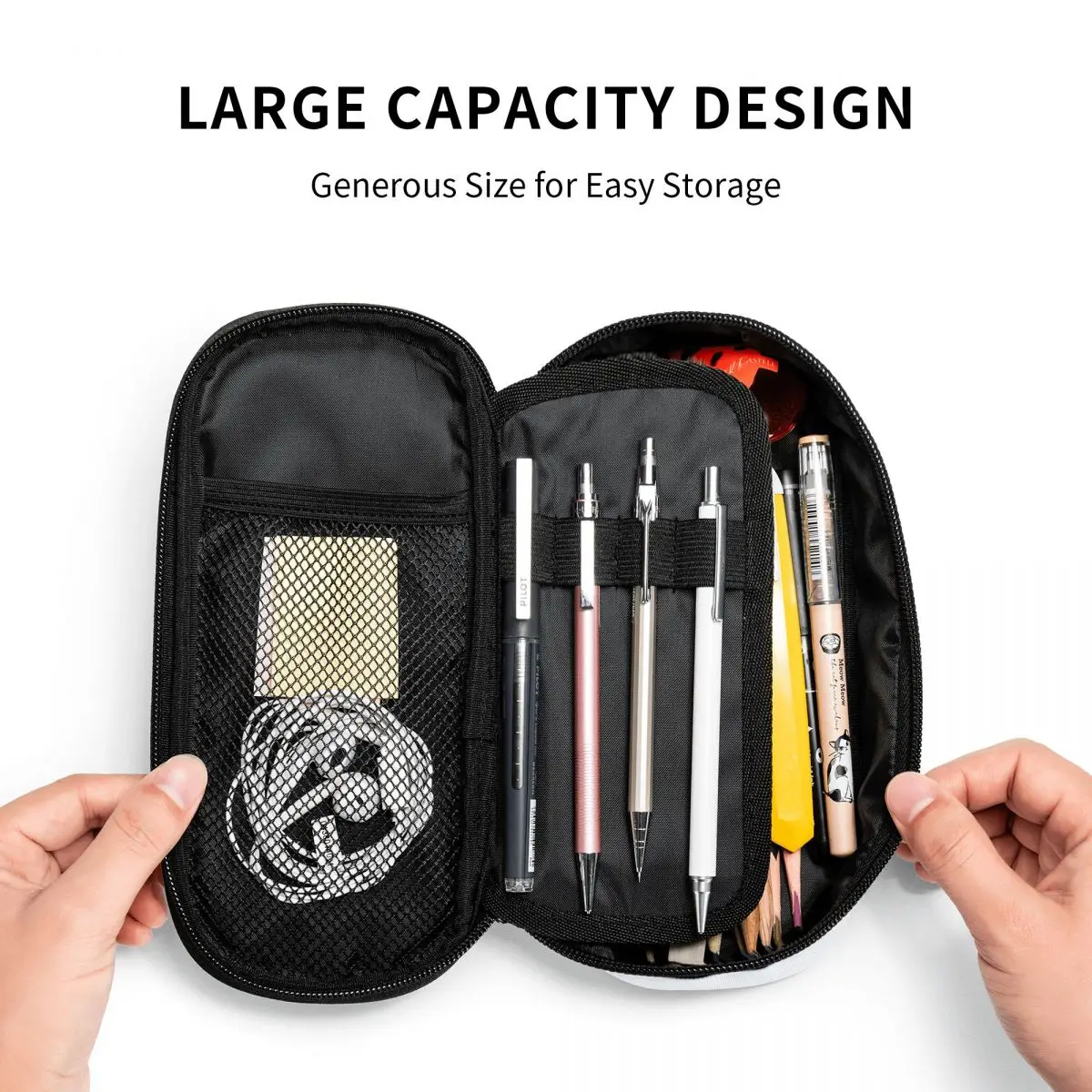 Estuche para lápices con diseñ - Tan Stationery & Office Supply reseña y precio
