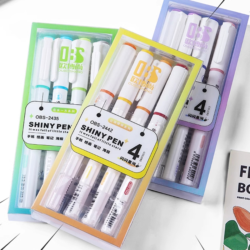 Rotulador resaltador con purpu - Highlighter Set Pastel reseña y precio