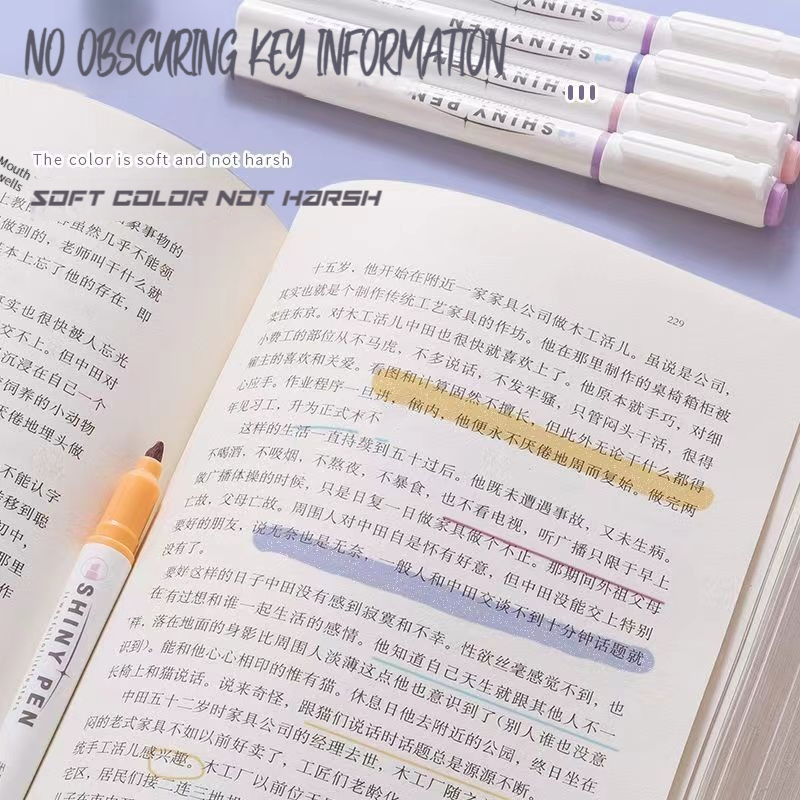 Juego de 4 colores de bolígraf - Highlighter Set Pastel reseña y precio
