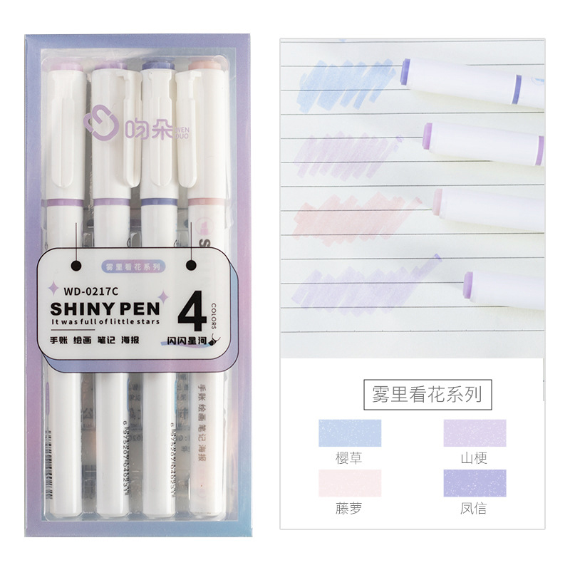 Juego de 4 colores de bolígraf - Highlighter Set Pastel reseña y precio