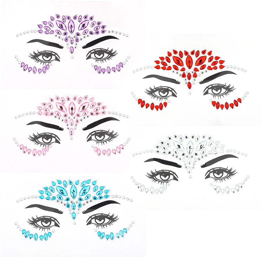 Juego de 5 pegatinas faciales  - Glue Stick Pack reseña y precio