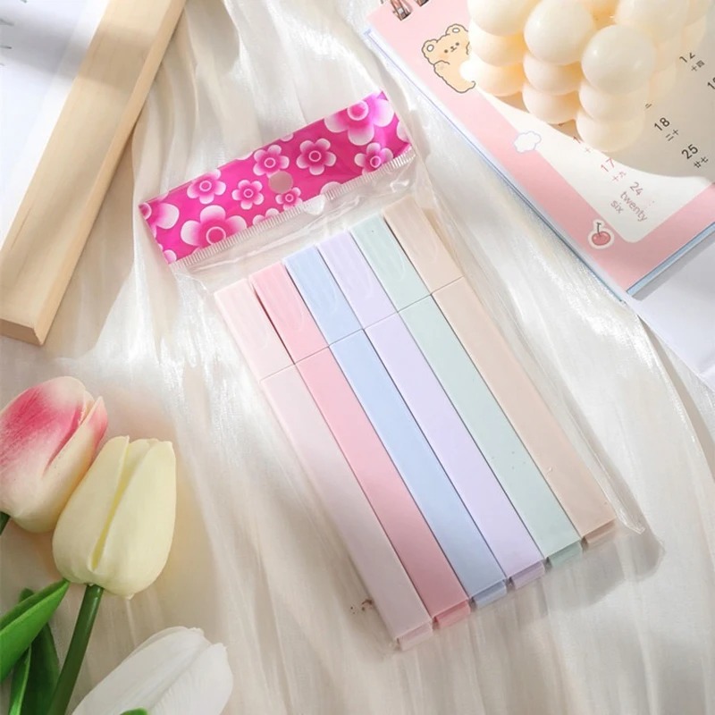 6 unids/set resaltador de Colo - Highlighter Set Pastel reseña y precio