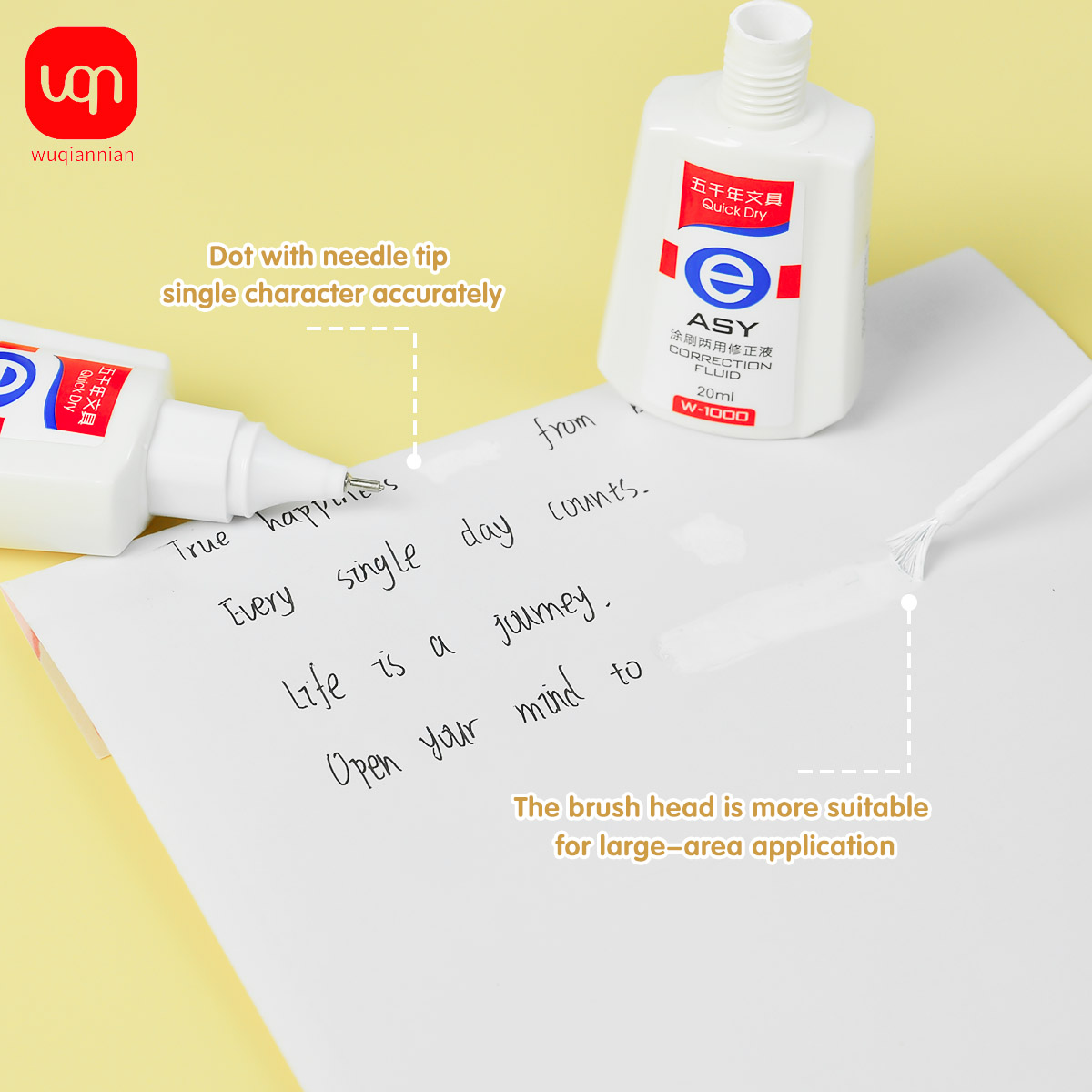 Líquido corrector de secado rá - Correction Fluid White reseña y precio