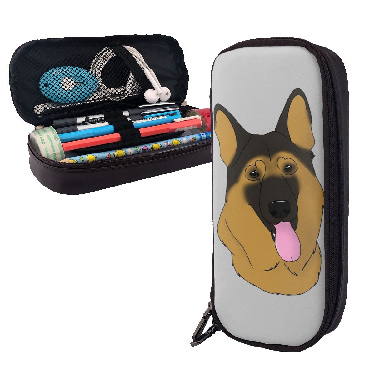 Estuche para lápices de piel n - Tan Stationery & Office Supply reseña y precio