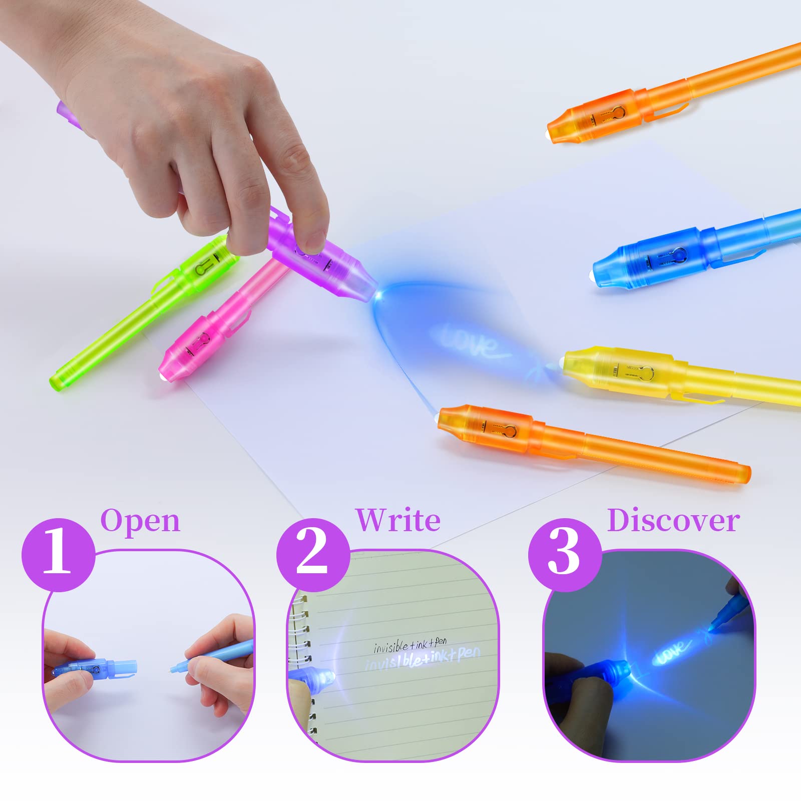 Bolígrafo de tinta Invisible c - Highlighter Set Pastel reseña y precio