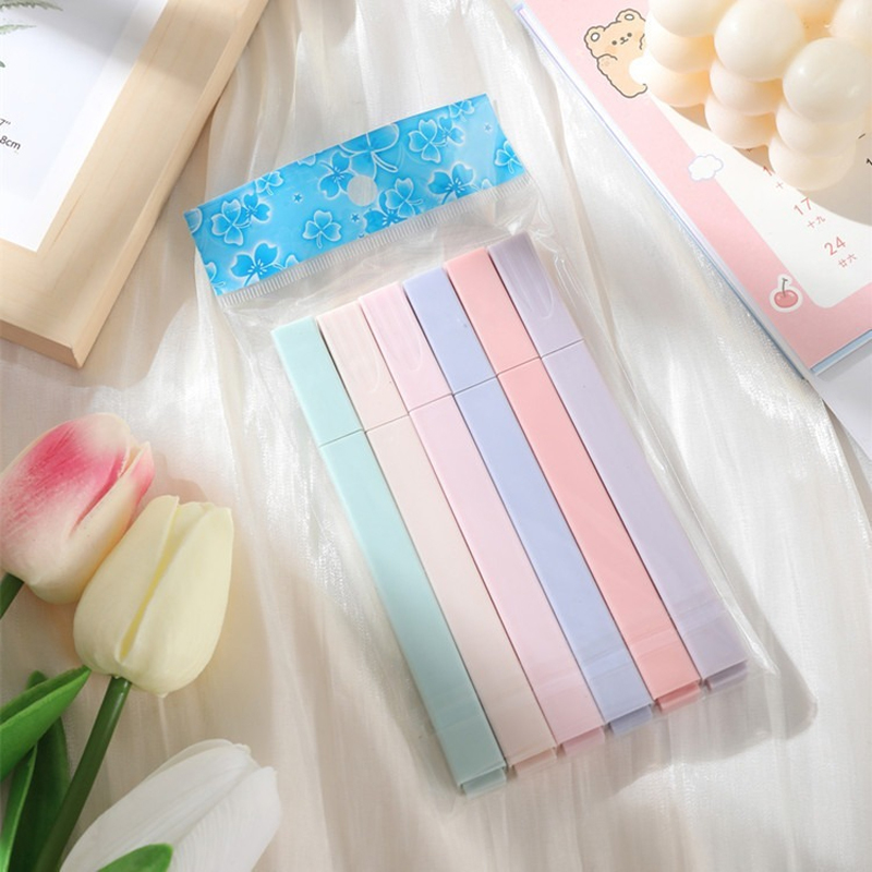 6 unids/set resaltador de Colo - Highlighter Set Pastel reseña y precio
