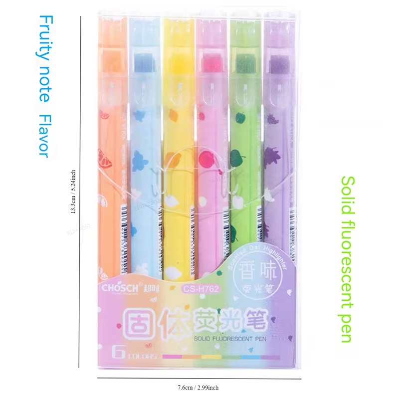 6 colores/juego de resaltadore - Highlighter Set Pastel reseña y precio